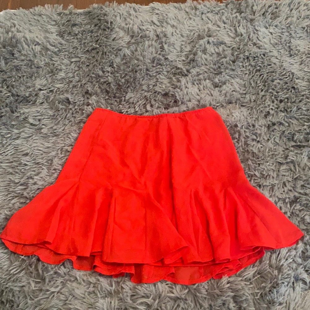 Red skirt